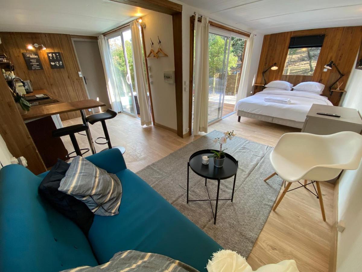 Superbe Cabane Jacuzzi Jardin Clim Wifi Parking Meyreuil Exterior foto